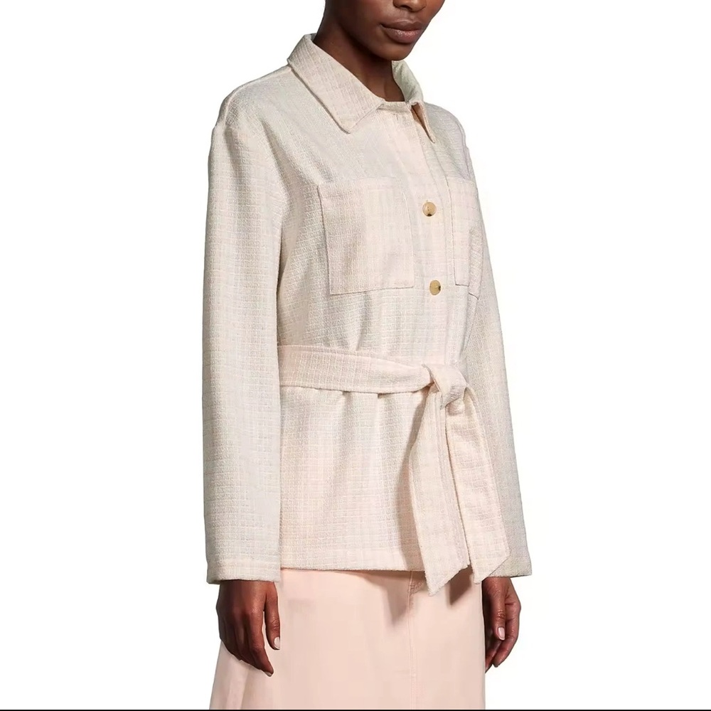 Liz Claiborne Light Pink Belted Blazer